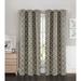 Winston Porter Masboro Geometric Room Darkening Thermal Grommet Curtain Panels Polyester in Gray | 84 H in | Wayfair SBC000007