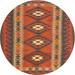 Blue/Orange 0.35 in Indoor Area Rug - World Menagerie Holmdel Contemporary Black/Orange/Beige Area Rug Polyester/Wool | 0.35 D in | Wayfair