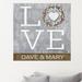 Winston Porter Love Personalized Wall Decal Canvas/Fabric in Gray | 20 H x 20 W in | Wayfair 80EE6CB2F92A4245B8AB5206251228A8