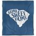 East Urban Home Sweet South Carolina Single Reversible Duvet Cover Microfiber, Polyester in White/Blue/Navy | Wayfair