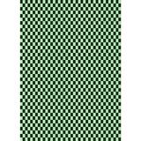 Green 48 x 0.35 in Indoor Area Rug - East Urban Home Dulin Checkered Wool Area Rug Wool | 48 W x 0.35 D in | Wayfair