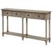 One Allium Way® Jarrod 58" Console Table Wood in Gray | 34 H x 58 W x 11 D in | Wayfair C5A1C9EA704941DB92401E3F41826133