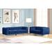 Willa Arlo™ Interiors Mordecai Velvet 2 Piece Living Room Set Velvet | 29 H x 85.5 W x 35 D in | Wayfair Living Room Sets