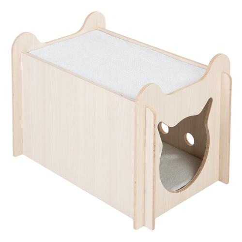 Katzenbett Peekaboo L 61 x B 40 x H 40 cm beige / weiß