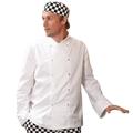 Dennys Long Sleeve Lightweight Chefs Jacket, White, L