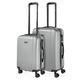 ITACA - Gepäck-Sets, Reisekoffer, Reisekoffer Set, Kofferset, Hartschalenkoffer, Trolley-Set, Luggage - Große Auswahl an Koffer & Trolleys für Jede Reise! 71115, Silber