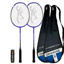 Browning Oxylite Nano Ti 90 Badminton Rackets x 2 + Protective Cover & 6 Shuttles
