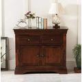 The Furniture Market French Hardwood Mahogany Stained Small Sideboard