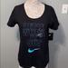 Nike Tops | 2/$25!! *New* Nike T-Shirt! | Color: Black/Blue | Size: M