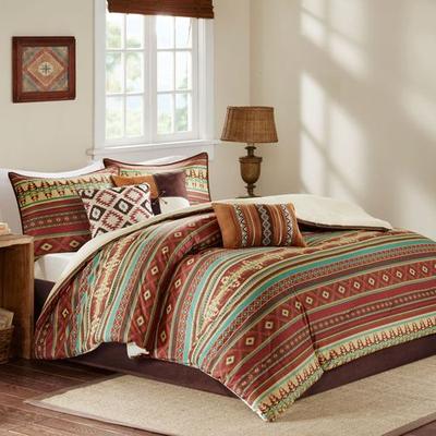 Alamosa Southwest Comforter Bed Set Multi Warm, King, Multi Warm
