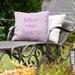 East Urban Home Follow Your Heart Indoor/Outdoor Throw Pillow Polyester/Polyfill blend in Indigo | 16 H x 16 W x 3 D in | Wayfair