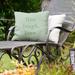 East Urban Home Live Laugh Love Indoor/Outdoor Throw Pillow Polyester/Polyfill blend in Green | 16 H x 16 W x 3 D in | Wayfair