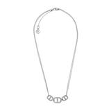Michael Kors Jewelry | Michael Kors Silver-Tone And Pave Necklace | Color: Silver | Size: Os