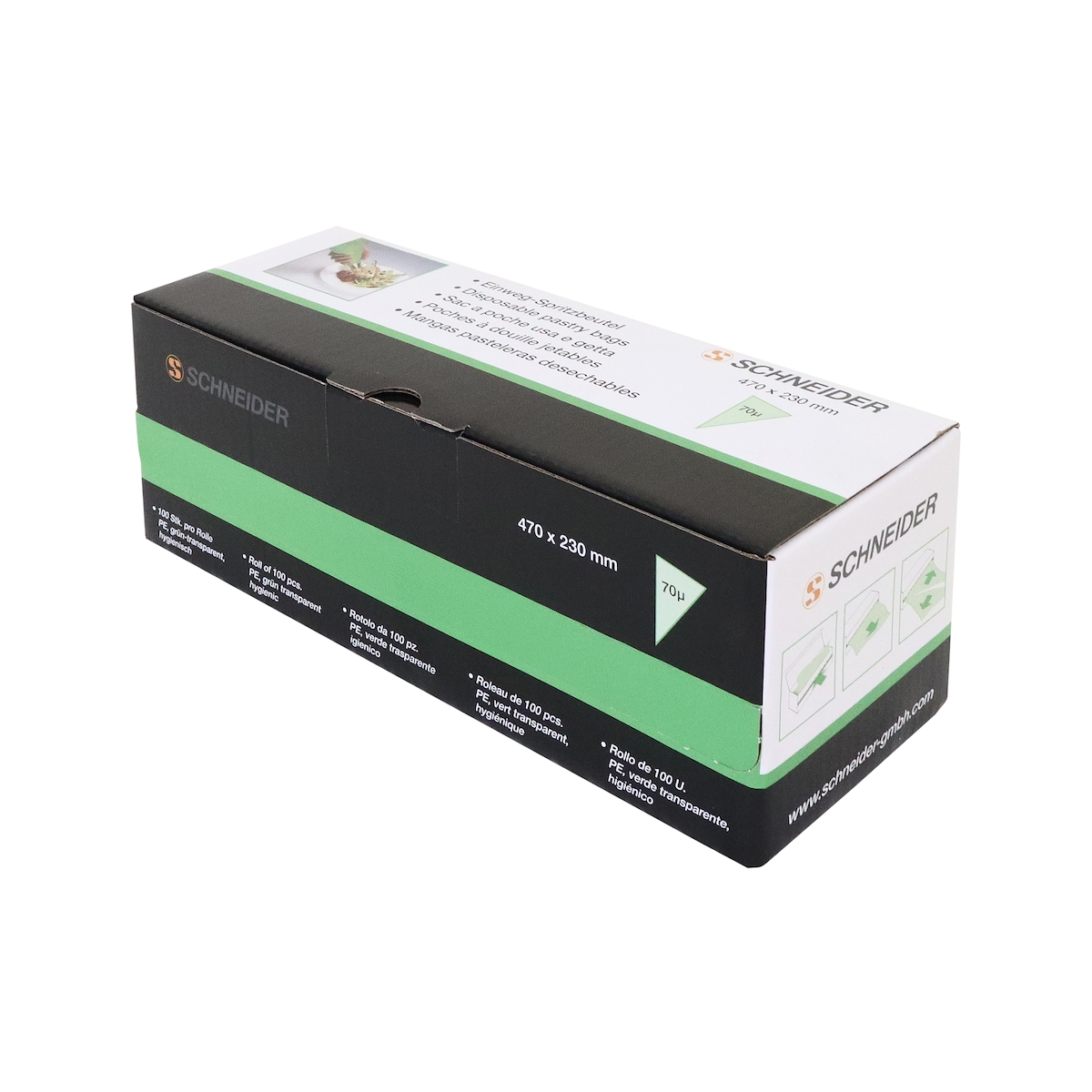 Schneider - Einweg-Spritzbeutel, PE, 470 x 230 mm, 70 µ Image