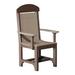 Ebern Designs Lintgen Captain Bar Height Patio Dining Chair Plastic/Resin in Brown | 56 H x 24 W x 21.5 D in | Wayfair