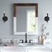Owings Cottage Americana Bathroom/Vanity Mirror, Wood in Brown Laurel Foundry Modern Farmhouse® | 31 H x 24 W x 1 D in | Wayfair