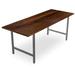 Millwood Pines Braddock Fir Solid Wood Dining Table Wood/Metal in Brown | 42 H x 42 W x 48 D in | Wayfair F675D5E738EF431BBE8A75B76F087187