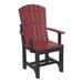 Ebern Designs Fauver Adirondack Bar Height Patio Dining Chair Plastic/Resin in Black | 53.25 H x 23.25 W x 24.25 D in | Wayfair