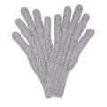 100% Alpaca gloves hand-knitted (Light Grey)