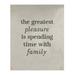 East Urban Home Polyester Handwritten Love & Family Quote Tapestry Polyester in White/Black | 59 H x 50 W in | Wayfair