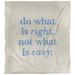 East Urban Home Quotes Handwritten Do What Is Right Single Reversible Duvet Cover Microfiber in Blue | Queen Duvet Cover | Wayfair