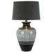 World Menagerie Colwyn 30" Table Lamp Ceramic/Linen in Gray/Green/White | 30 H x 18 W x 18 D in | Wayfair E33BC758B5D6448BA9F0339D4D2D5704