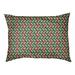 East Urban Home Festive Diamonds Outdoor Dog Pillow Metal in Red/Green/Brown | 7 H x 40 W x 30 D in | Wayfair B49036759B9E4946A4C81DC4EDA5BD57