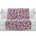 East Urban Home Wild Blooms Bold Pink Soft Sherpa Blanket Microfiber/Fleece/Microfiber/Fleece | 51 W in | Wayfair 4DCDD1BBF2904B20966256216F9965A7