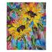 East Urban Home Sunflower Joy Soft Sherpa Blanket Microfiber/Fleece/Microfiber/Fleece | 68 W in | Wayfair 1A4E293EA6F447458CDD75EAA57C472D