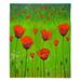 East Urban Home Poppy Grass Soft Sherpa Blanket Microfiber/Fleece/Microfiber/Fleece | 51 W in | Wayfair 28999A694CFE4262ADE97ACF15F74AC5