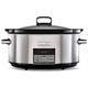 Crock-Pot Digital-Schongarer Slow Cooker | einstellbare Garzeit | 7,5 Liter (10+ Personen) | rostfreier Stahl [CSC063X]