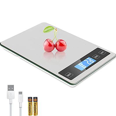 Digital Kitchen Scale, LCD Display 1g/0.1oz Precise Stainless