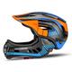 ROCKBROS Kids Full Face Bike Helmet Kids Helmet Toddler Bike Helmets Full Face Protective Safety Helmet for MTB Skateboarding Scooter Roller Skating Cycling