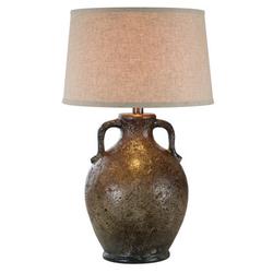 World Menagerie Mazin 31" Standard Table Lamp Ceramic/Linen in Brown | 31 H x 18 W x 18 D in | Wayfair 2760CF79D5774B0BBBF012E9F88A583A