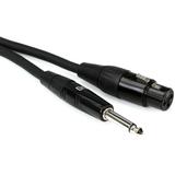 Hosa HMIC-025HZ Pro Microphone Cable - REAN XLR Female to 1/4-inch TS Male - 25 foot