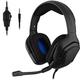 THE G-LAB Korp Cobalt Gaming Headset - Stereo Mikrofon, Ultraleicht, Ultra Bass Stereo Headset - 3,5 mm Klinke für PC PS4 PS5 Xbox One Mac Nintendo Switch Tablet Smartphone (Schwarz)