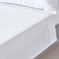 HOMESCAPES 1000 Thread Count Egyptian Cotton White Flat Sheet Double Luxury Bed Sheet