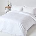 HOMESCAPES 1000 Thread Count Egyptian Cotton White Duvet Cover Set Single Luxury Quilt Cover Bedding Set Pillowcase Included