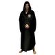 NAHUIYI Bathrobe Flannel Robe Male with Hooded Dressing Gown Jedi Bathrobe Winter Long Robe Mens Bath Robe,Black,L