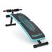 Costway Abdominal Twister Trainer with Adjustable Height Exercise Bench-Blue