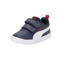 Puma Unisex Kinder Courtflex V2 V Inf Sneaker, Blau Peacoat High Risk Red, 20 EU