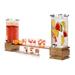 Rosseto Natura Bamboo Station 256 oz. Double Beverage Dispenser Plastic/Acrylic | 33 H x 12 W in | Wayfair SK007