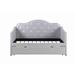 Rosdorf Park Totowa Twin Daybed w/ Trundle Upholstered/Revolution Performance Fabrics® in Brown/Gray | 48 H x 80 W x 43 D in | Wayfair