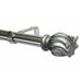 Rosdorf Park Neriah 1.125" Single Curtain Rod in Gray | 3.5 H x 120 W x 5.25 D in | Wayfair 031634A2F4A340BB9E71EDE510F16F3F