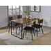 Williston Forge Rotem Dining Table Wood/Metal in Brown | 28 H x 47 W x 30 D in | Wayfair ABCBFC10AB3747E69A13A2EE3AF0595C
