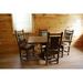 Loon Peak® Minster 5 Piece Solid Wood Dining Set Wood in Brown/Green | 30 H in | Wayfair 989F6C85E4FD4E0EA1CF01BF8B96C219