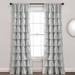 Ruffle Window Curtain Panels Light Gray Single 50X84 - Lush Decor 16T004292