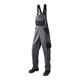 J.A.K. 1020750B076 Serie 10207 100% Baumwolle Latzhose, Grau/Schwarz, 44 L (30/35) Größe