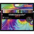 Aquarell-Buntstift - STABILO aquacolor - ARTY - 36er Pack - mit 36 verschiedenen Farben