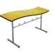 Wave 96" x 30" Rectangular Cafeteria Table AmTab Manufacturing Corporation | 42 H x 72 W x 30 D in | Wayfair LTSW30642D